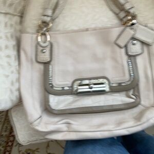 Coach beige bag